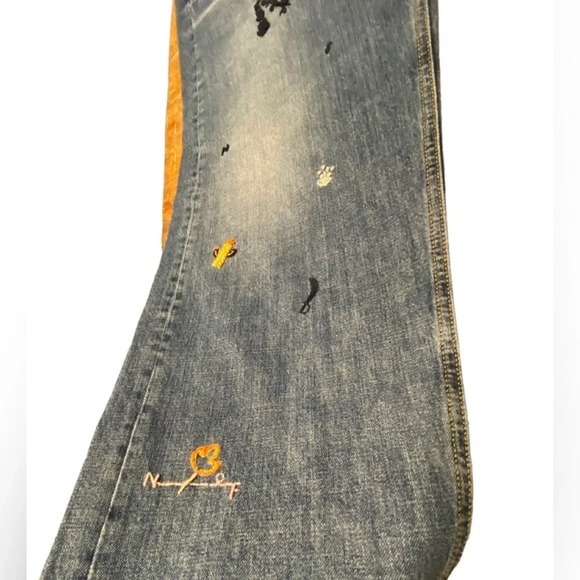 Nick Fouquet Uzzi Embroidered-motif Straight Leg Jeans - Picture 8 of 16